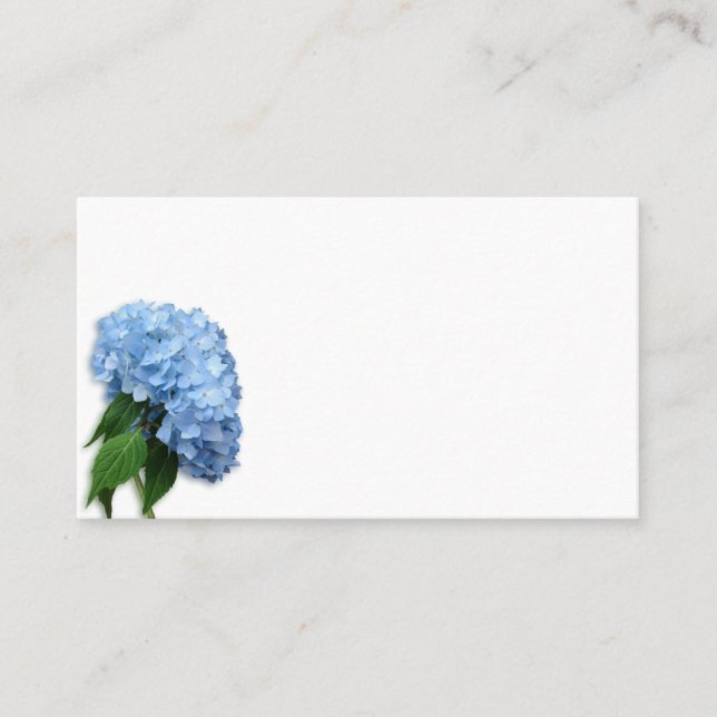 Blue Heaven Floral Blank Escort Cards (Front)