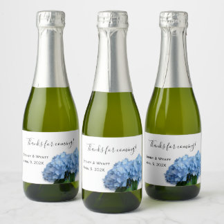Blue Heaven Floral Custom Wedding Mini Labels