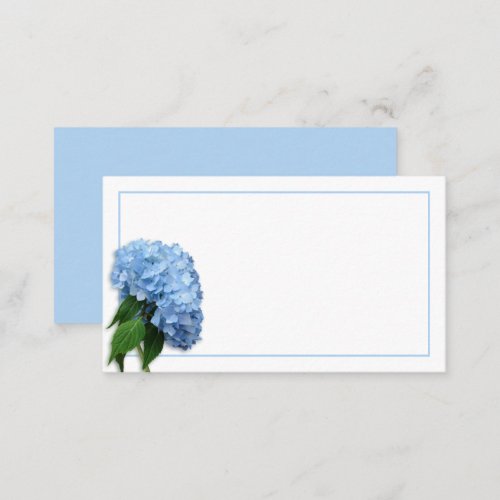 Blue Heaven Real Hydrangea Flower Escort Seating Place Card