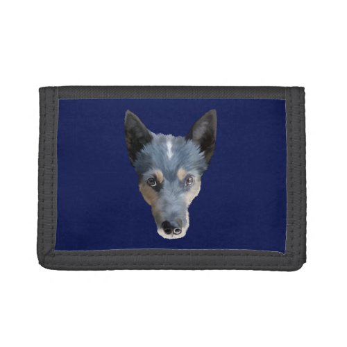 Blue Heeler  Australian Cattle Dog Trifold Wallet