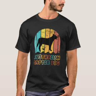 Blue Heeler Australian Cattle Dog Vintage Sunset   T-Shirt