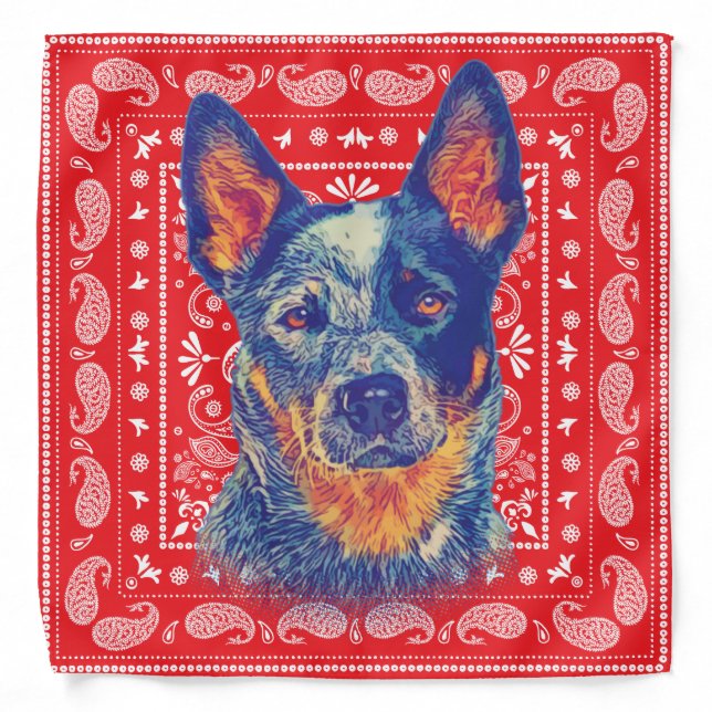 Blue Heeler Bandana (Front)