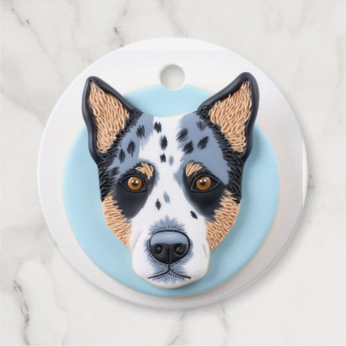 Blue Heeler Dog 3D Inspired Favor Tags