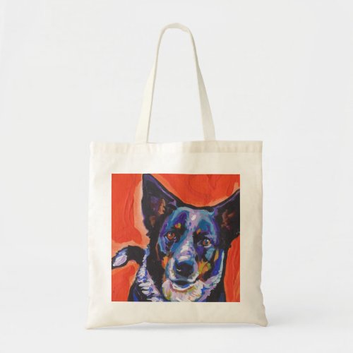 Blue Heeler Dog  Pop Art Tote Bag