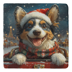 Blue Heeler Dog Roller Coaster Christmas
