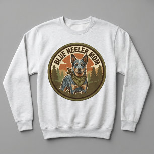 Blue Heeler Mom Crewneck Cattle Dog Mom Gift Sweatshirt