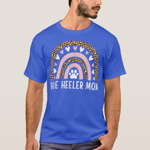 Blue Heeler Mom Mama Australian Cattle Dog Rainbow T_Shirt