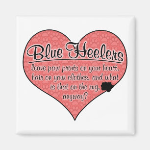 Blue Heeler Paw Prints Dog Humor Magnet