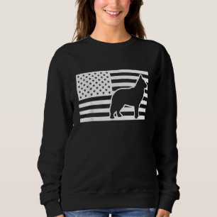 Blue Heeler USA Flag Sweatshirt