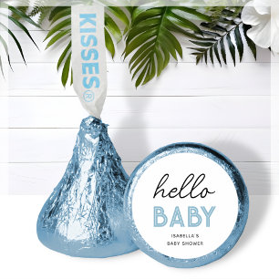 Blue Hello Baby Baby Shower Hershey®'s Kisses®