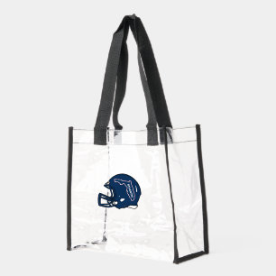 Blue Helmet Clear Tote Bag