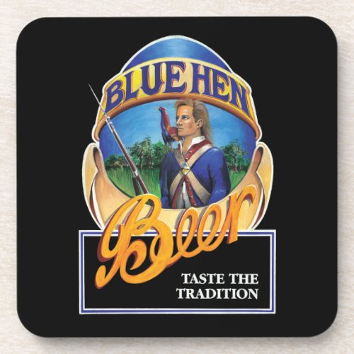 Blue Hen Beer Cork Back Coaster _ Set of Six