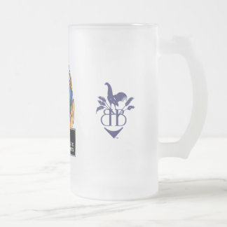 Blue Hen Beer Frosted Glass Mug