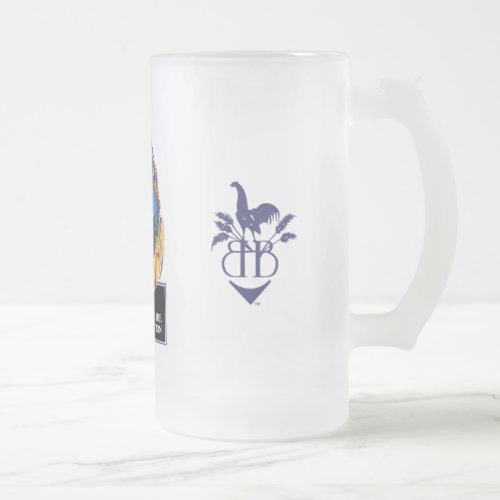 Blue Hen Beer Frosted Glass Mug