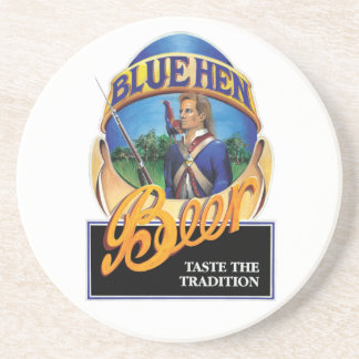 Blue Hen Beer Sandstone Drink Coaster