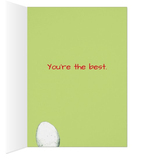 Blue Hen Chicken Eggs Thank You (Inside (Right))