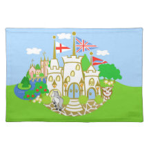 Blue Hereford Castle Placemat 20" x 14"