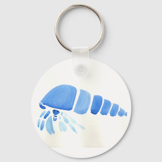 Blue Hermit Crab Keychain (Front)
