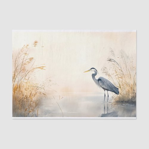 Blue Heron 6 Decoupage Paper