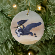 Blue Heron at Sunset Ornament