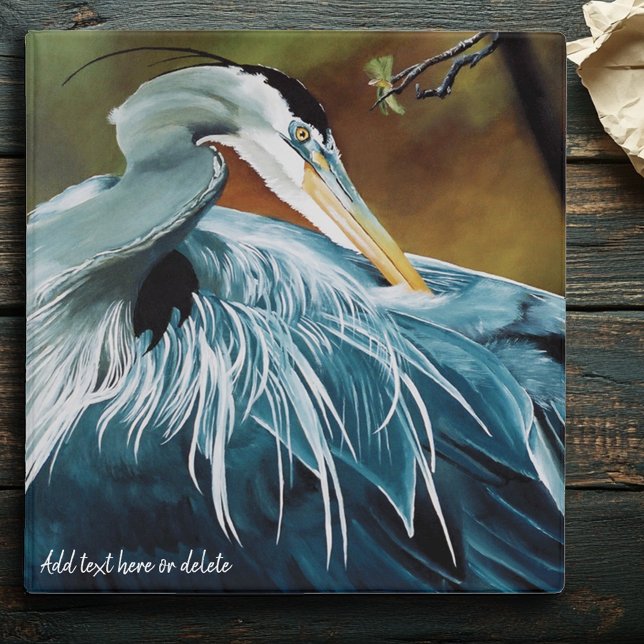 Blue Heron Bird 3 Ring Binder (Creator Uploaded)