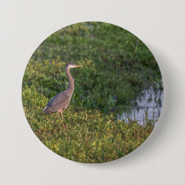 Blue Heron Button (Front)