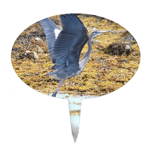 Blue Heron Cake Topper (Front)