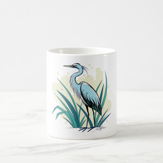 Blue Heron  Coffee Mug (Center)