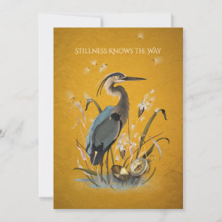 Blue Heron Customizable Card