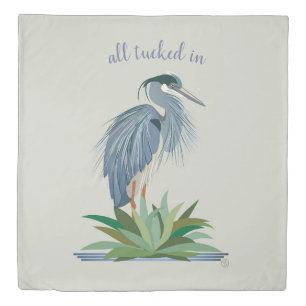 Blue Heron Duvet Cover