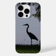 Blue Heron in silhoutee