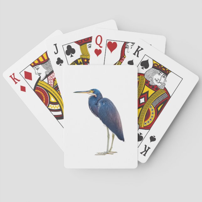 Blue Heron, iPhone / iPad case Poker Cards (Back)