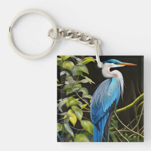 Blue Heron Keychain