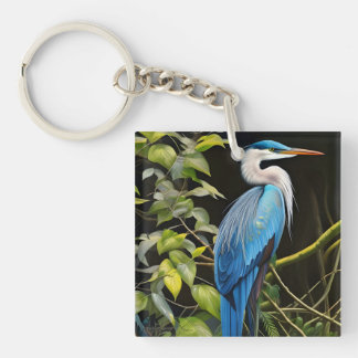 Blue Heron Keychain