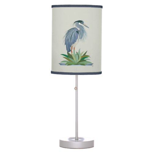 Blue Heron lamp