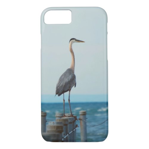 Blue Heron Looking Into The Blue iPhone 87 Case