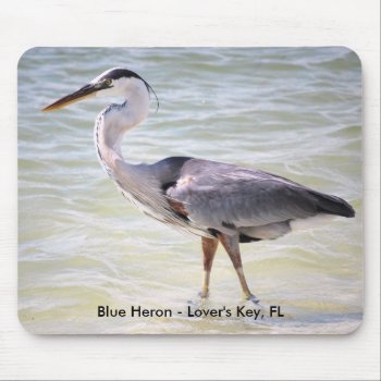 Blue Heron Lovers Key Fl  Blue Heron - Lover's ... Mouse Pad by DragonL8dy at Zazzle