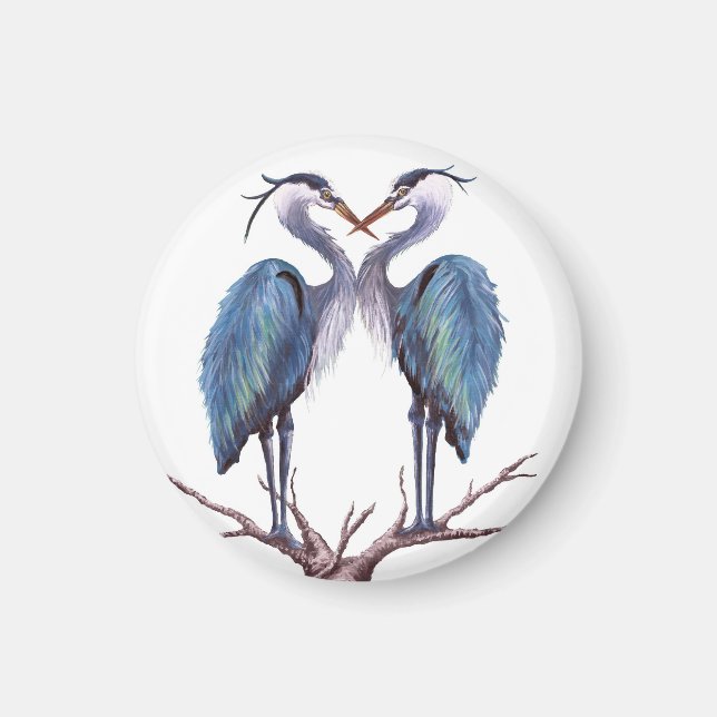Blue Heron Magnet (Front)