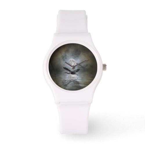 Blue Heron Moon Wildlife Artwork Watch