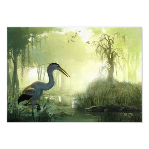 Blue Heron Morning Photo Print