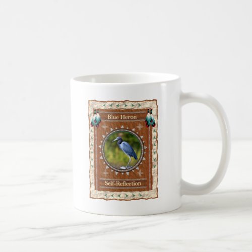Blue Heron _ Self_Reflection Classic Coffee Mug