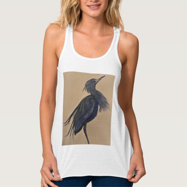 Blue Heron Tank Top (Front)