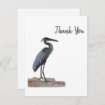 Blue Heron Thank You 
