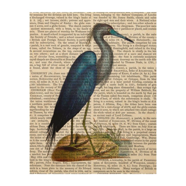 Blue Heron Wood Wall Art (Front)