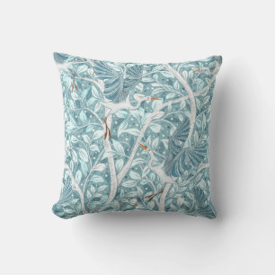 Blue Heron's Serene Nesting Place Throw Pillow