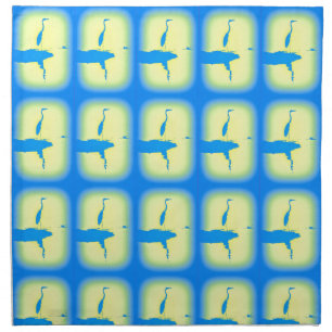 blue herons sunrise napkin