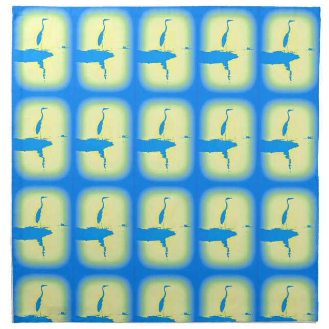 blue herons sunrise napkin (Front)