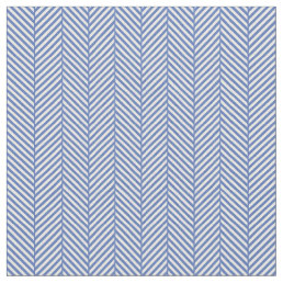 Blue Herringbone Fabric