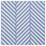 Blue Herringbone Large Scale Fabric