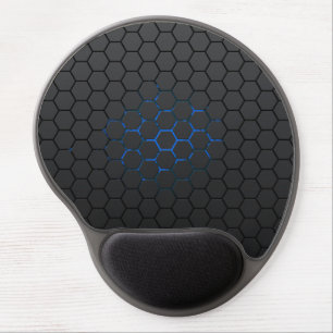 Blue Hex mousemat Gel Mouse Pad